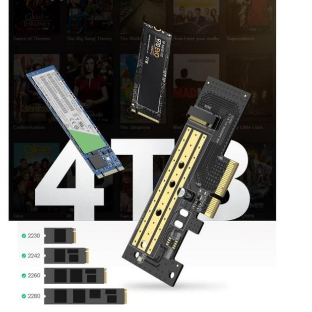 Ugreen Adapter PCIE to SSD M2 NVME Express 32Gbps PCI-E X4/8/16