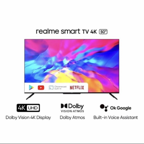 Realme Android TV 50 inch Smart TV 4K 50inch Murah