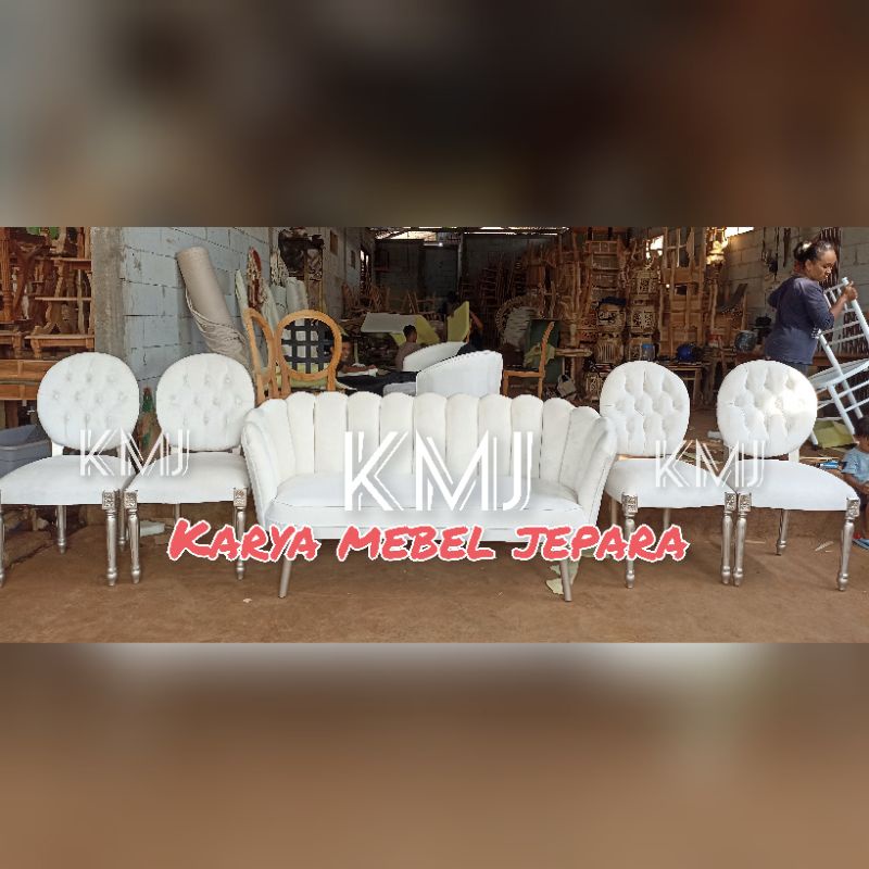 [KURSI PENGANTIN DEKOR PELAMINAN] LESTI + BESAN BUNGKUS