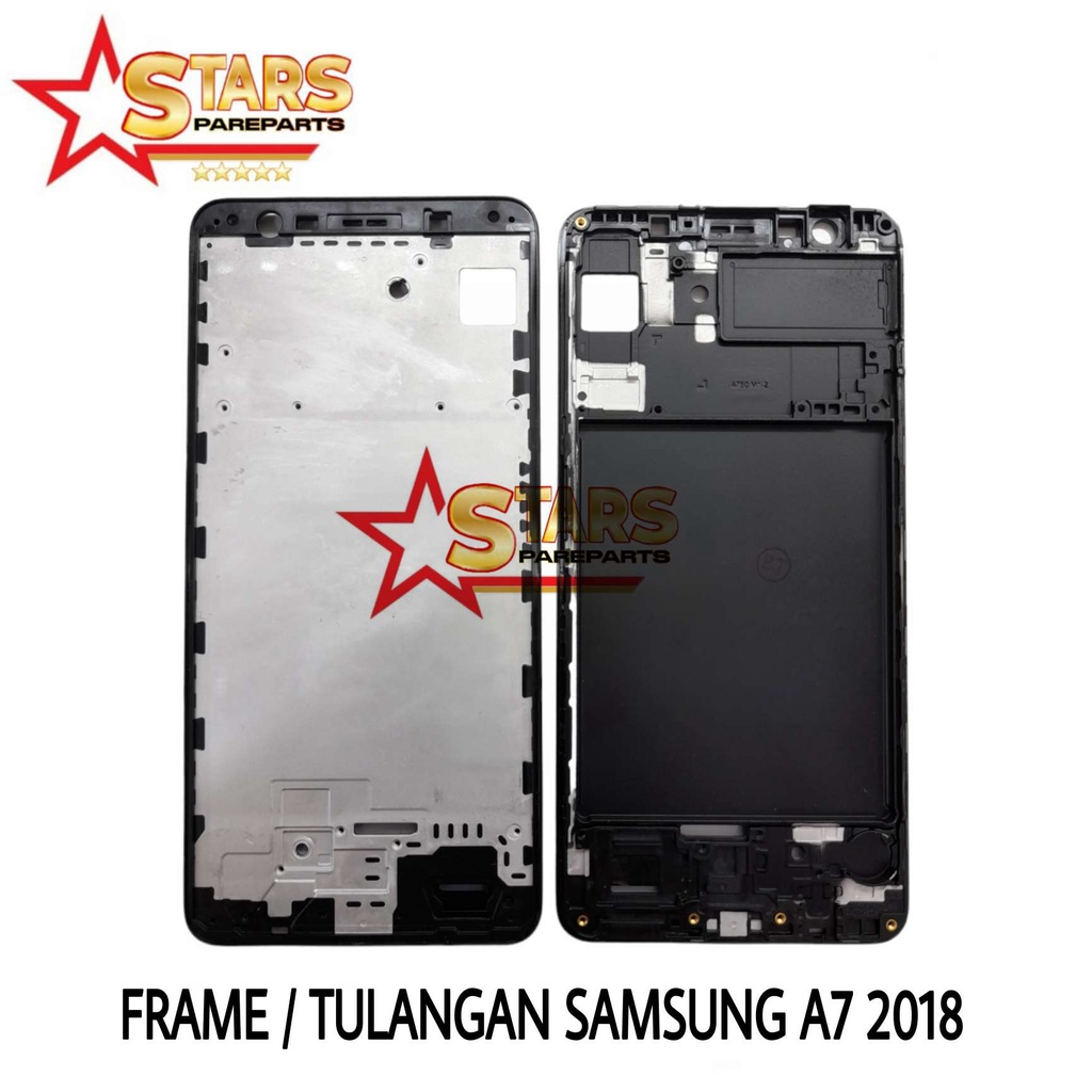 FRAME LCD / TULANGAN LCD / TATAKAN TENGAH LCD / BEZZEL MIDDEL SAMSUNG GALAXY A7 2018 / A750  ORI COP