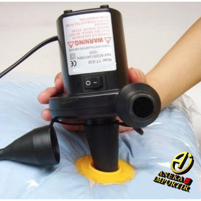 Pompa Angin Elektrik AC Kasur Sofa Kolam / Electric Air Pump Vacum