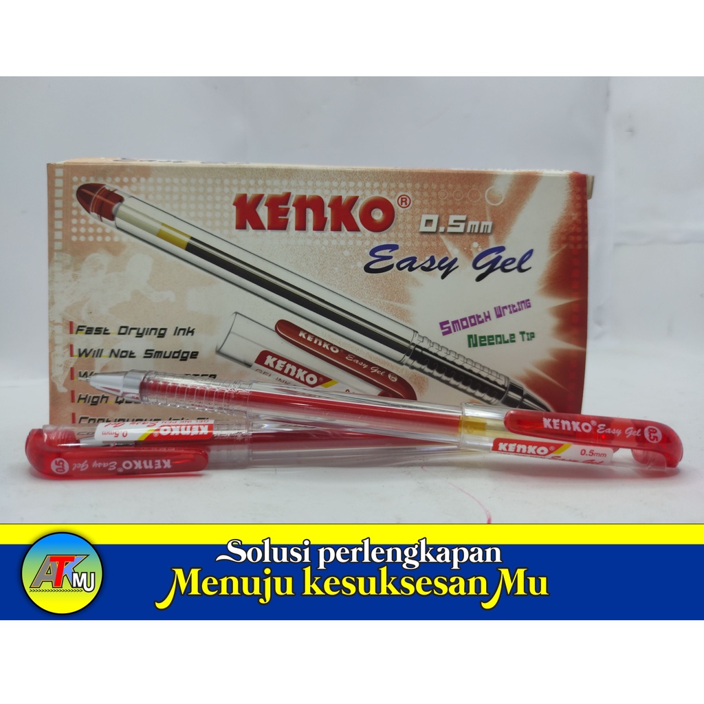 

Pena / Pulpen Kenko Easy Gel all varian warna Harga Satuan