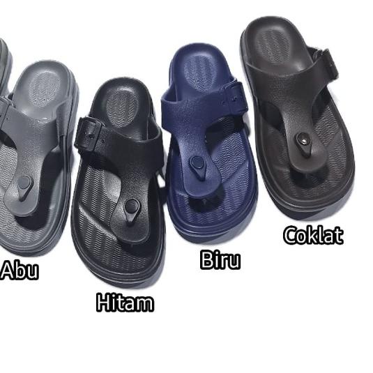 jelly sandal pria jepit luofu sandal cowok japit karet import E6195BM