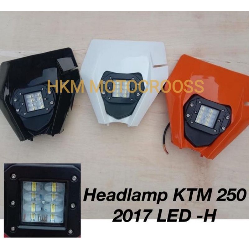 Lampu depan ktm 250 2017 reflektor ktm 250 new headlamp ktm 250 new batok lampu ktm 250 new led toto