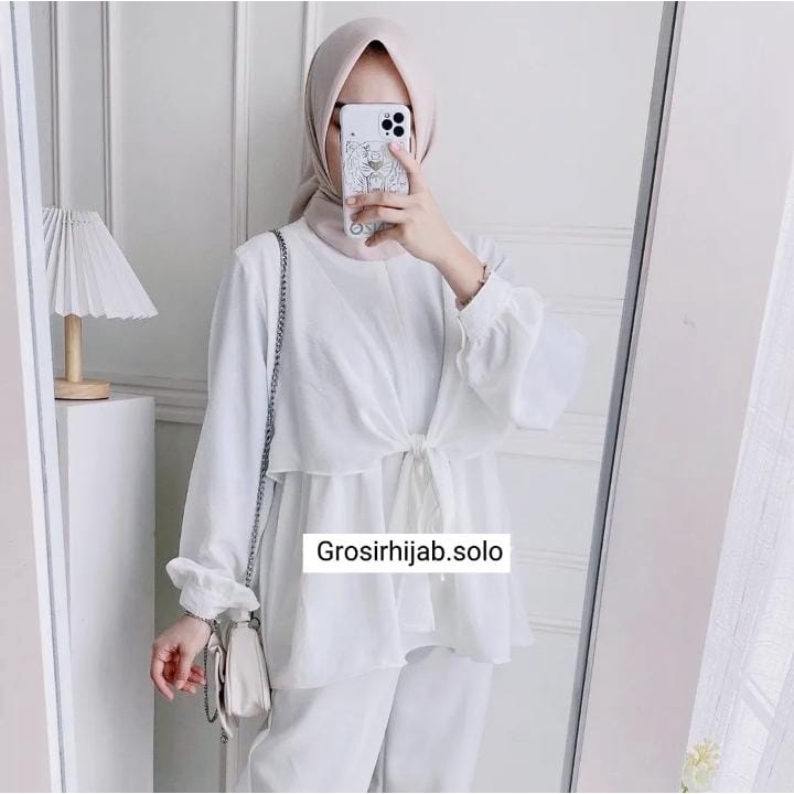 (DBY) BLOUSE ADEEVA TALI KEMEJA TALI CRINCLE AIRFLOW ATASAN WANITA