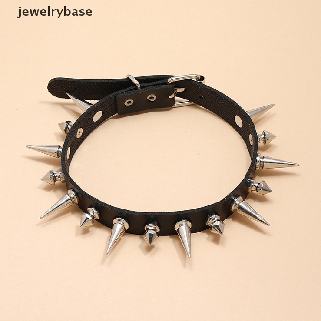 Kalung Choker Bahan Kulit Imitasi Gaya Punk Gothik