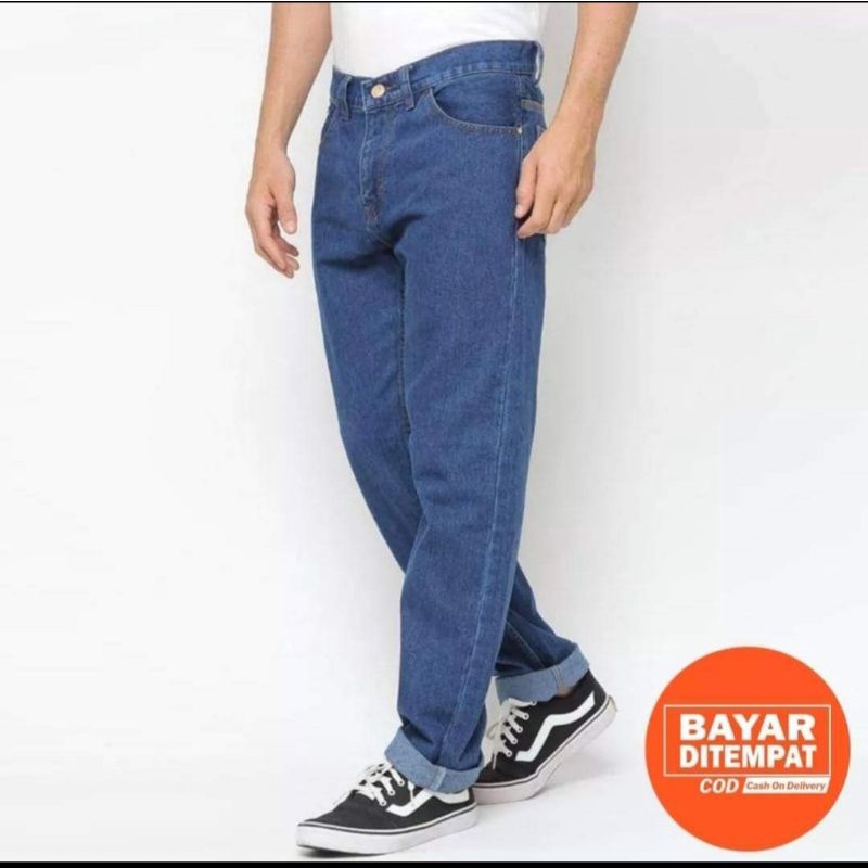 CELANA PANJANG PRIA STANDAR JEANS REGULAR PREMIUM