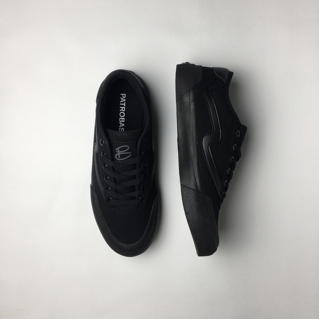 Patrobas New Ivan / Equip / Coud / Slip On All Black Original Sepatu Patrobas Petrobas Full Black