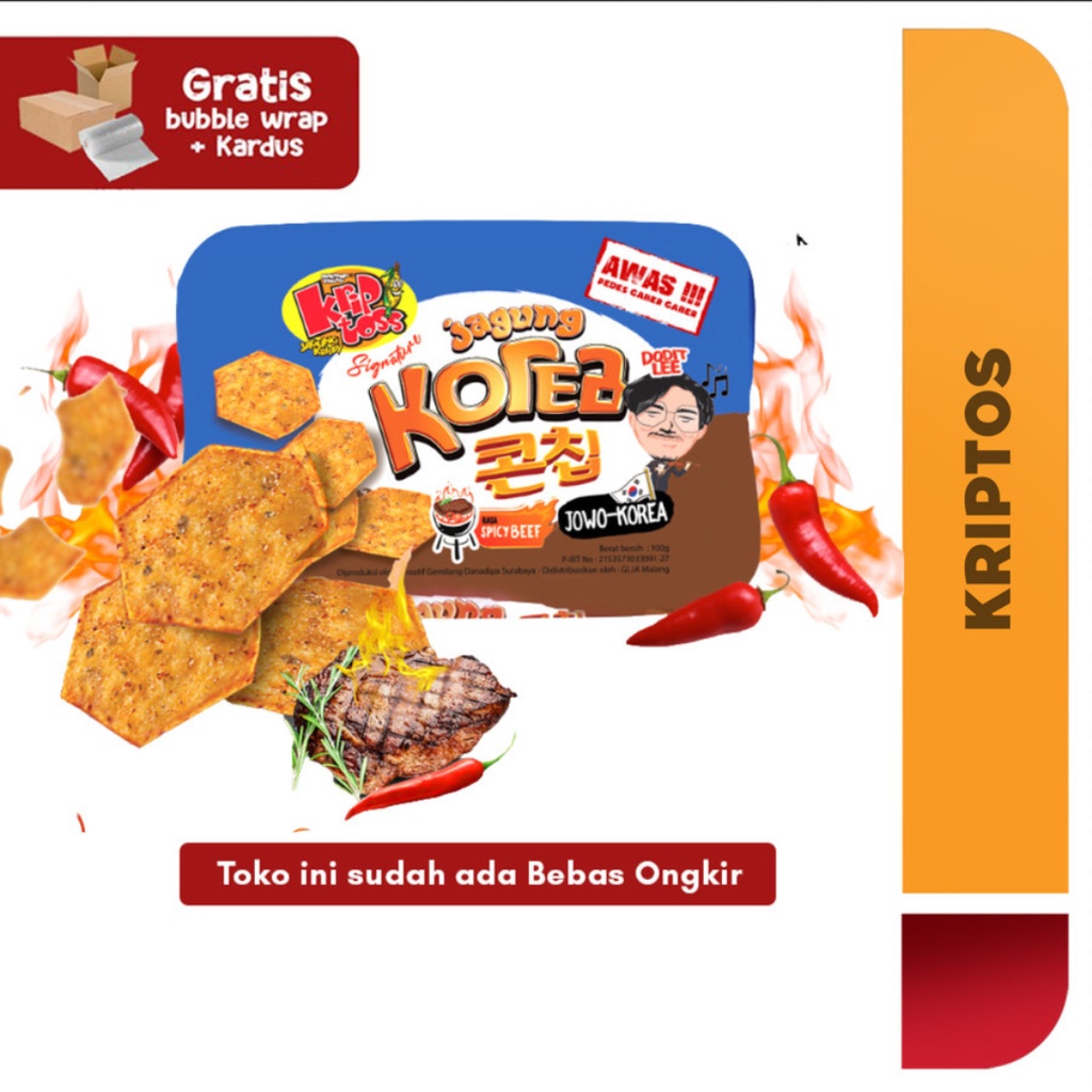 

Keripik Jagung Korea Dodit Lee Spicy Beef PEDES GABER 100 gram