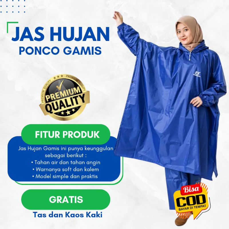 Jas Hujan Ponco/Jas Hujan Rok/Jas hujan wanita/mantel hujan gamis/mantel hujan ponco