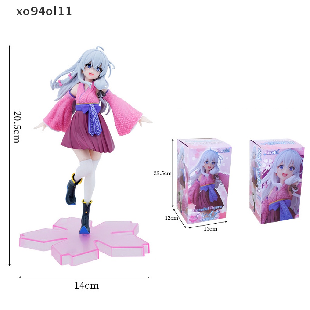 Xo Mainan Action Figure Anime Wandering Witch The Journey of Elaina Majo No Tabitabi Elaina Taito Bahan PVC Ukuran 20cm Untuk Koleksi