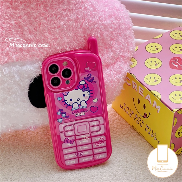 Soft Case Hp Gambar Hello Kitty Untuk IPhone 7 / 8plus / XR / 11promax / 14plus / 12 / 13 / 14pro MAX / X / XS MAX / SE