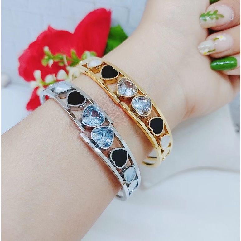 Gelang Titanium Permata Perhiasan Fashion W135