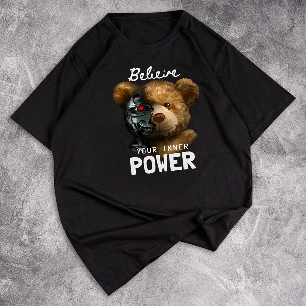 GSC - Baju Kaos Oversize Bear Your Inner Power / Kaos Oversize wanita / Kaos oversize bahan cotton 24s