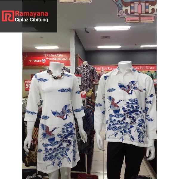 BALI LESTARI BATIK / KEMEJA BATIK COUPLE DL02/DC02 RAMAYANA CIBITUNG