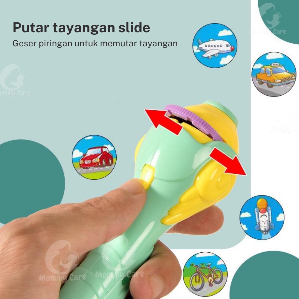 MOMMYCARE MAINAN ANAK SENTER PROYEKTOR FUN FLASHLIGHT MAINAN PROYEKTOR GAMBAR EDUKASI