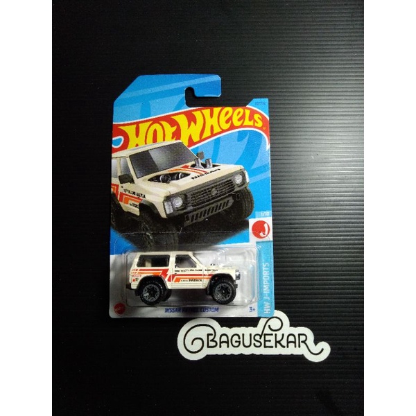 hotwheels nissan patrol custom putih
