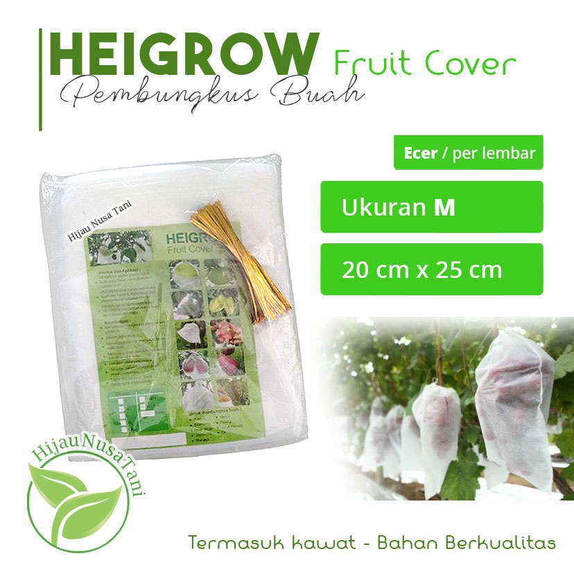 HEIGROW Ukuran M 20x25 - HEIGRO Fruit Cover Brosong Brongsong Pembungkus Buah pelindung lalat buah k