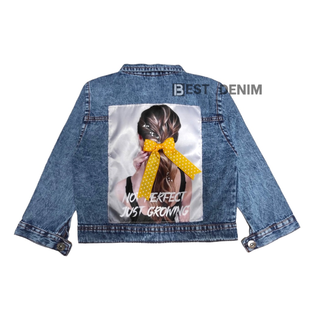 Jaket Jeans anak - anak perempuan Usia 1 - 7 tahun