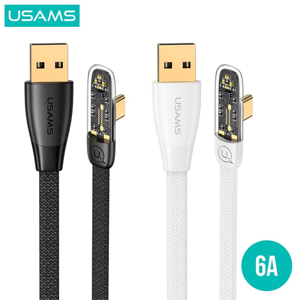 USAMS Iceflake Kabel Data Gaming Fast Charging USB to C 66W 6A