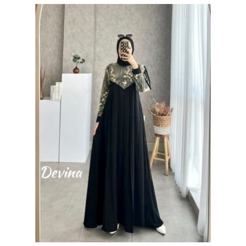 DRESS MUSLIM, Fashion Wanita. Fashion Muslim, baju wanita, dress, gamis, Baju gamis, Dress wanita, Devina Dress