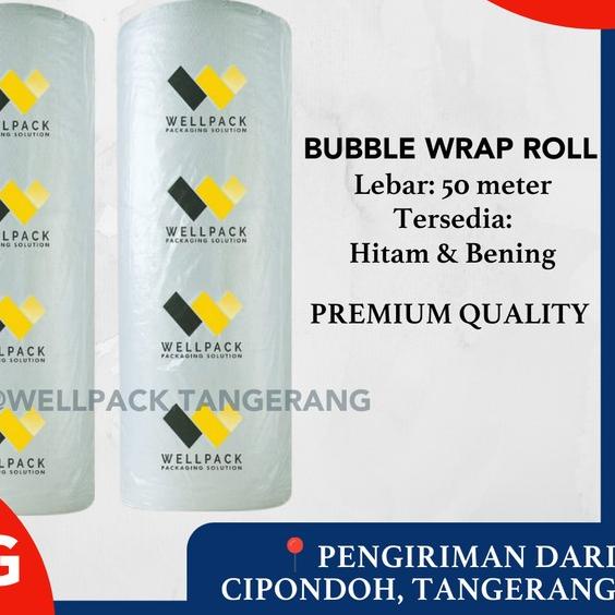 

Bubble Wrap Roll 125cm x 50meter Bening - Premium 3KG