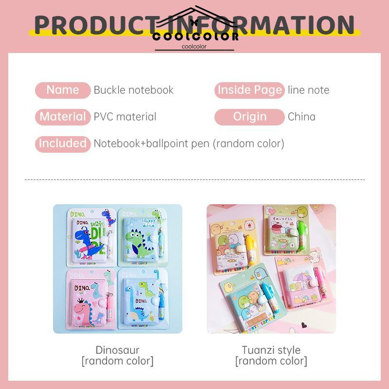 COD❤️Kartun Kreatif  Notebook Portabel Mini  Dengan Set Bolpoin- cl