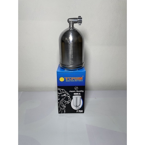 tabung atas spray gun f75 tora / tabung atas spray gun 400ml tora / tabung spray gun f75 / tabung spray gun 400ml / tabung cat f75 / tabung cat 400ml / tabung kaleng spray gun f75 / tabung cup spray gun f75
