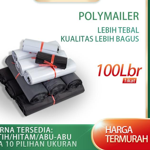 

Polymailer kantong paking kurir dhl uk 40x60 (isi 100 lbr) MURAH - Putih No-Glossy