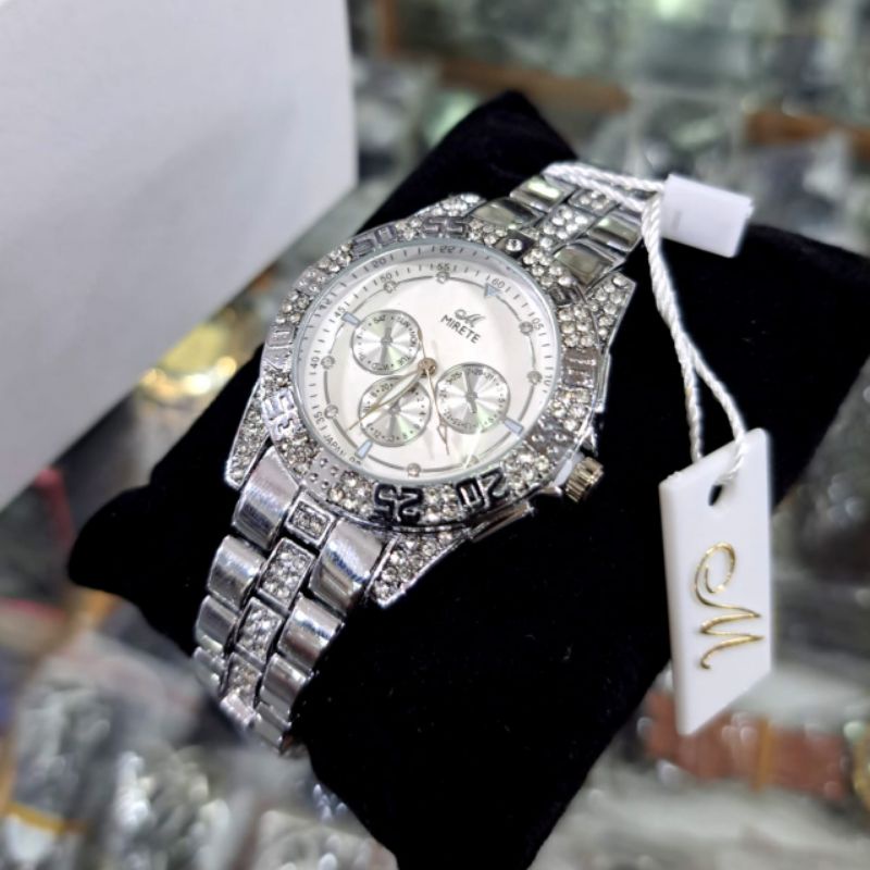 Jam Tangan Wanita Mirete Original Import Diamond Tahan Air Super Mewah//Jam Tangan wanita Murah Tangan Terlaris Fashion Wanita//Jam Tangan wanita Kekinian Bayar Di Tempat // Jam Tangan wanita Ready Stok