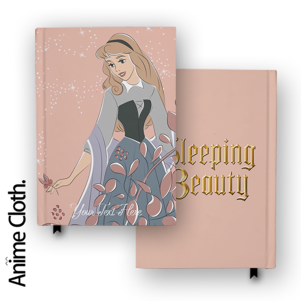 Jual Buku Catatan Notebook Sleeping Beauty Aurora 5 Custom Nama Jurnal