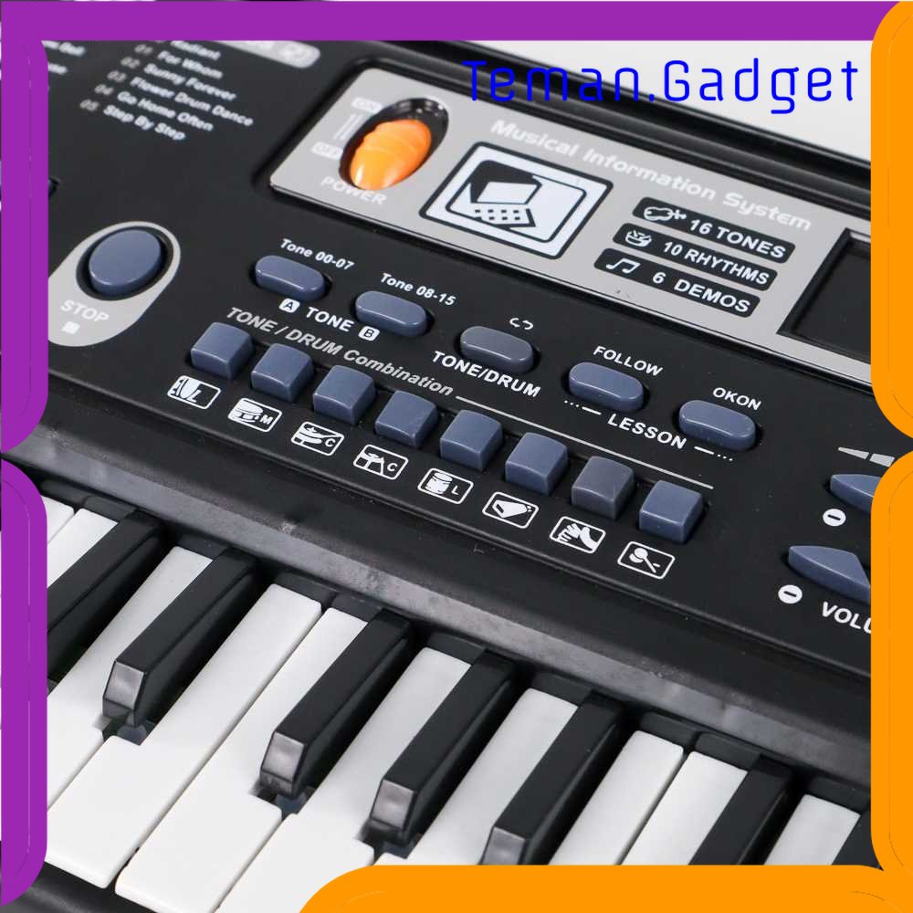 TG-MAN Toddi Digital Electronic Keyboard 61 Keys - MQ-6106