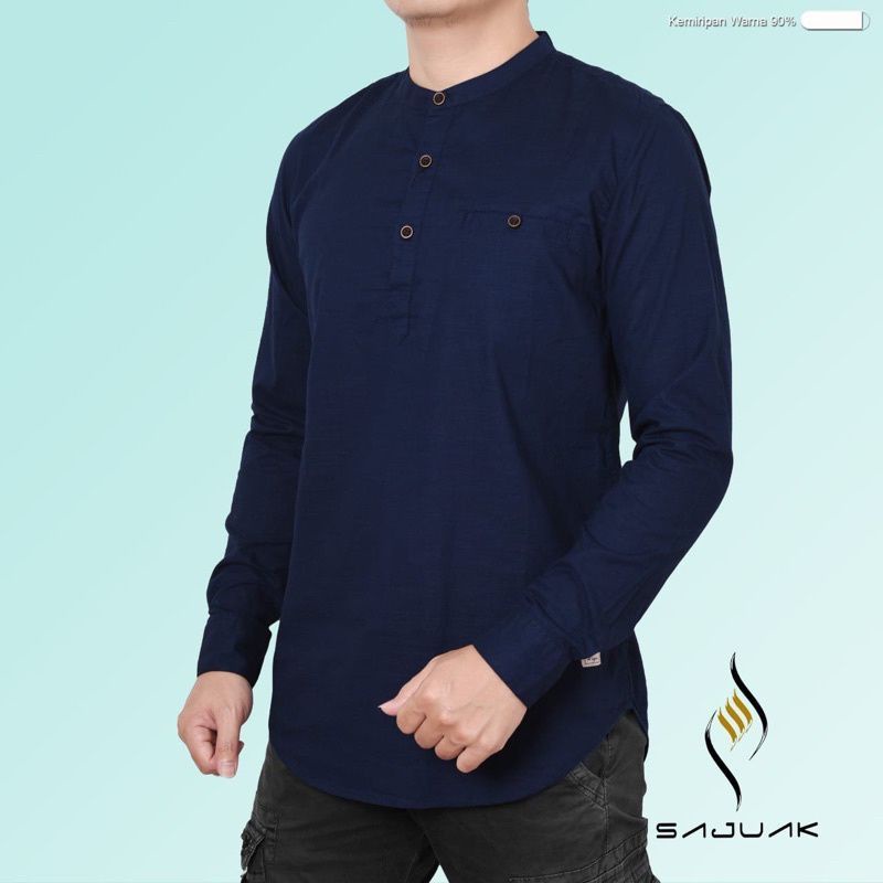 BAJU KEMEJA KOKO KEMKO PRIA LENGAN PANJANG WARNA TERBARU TWILL COTTON ORIGINAL SAJUAK TP1