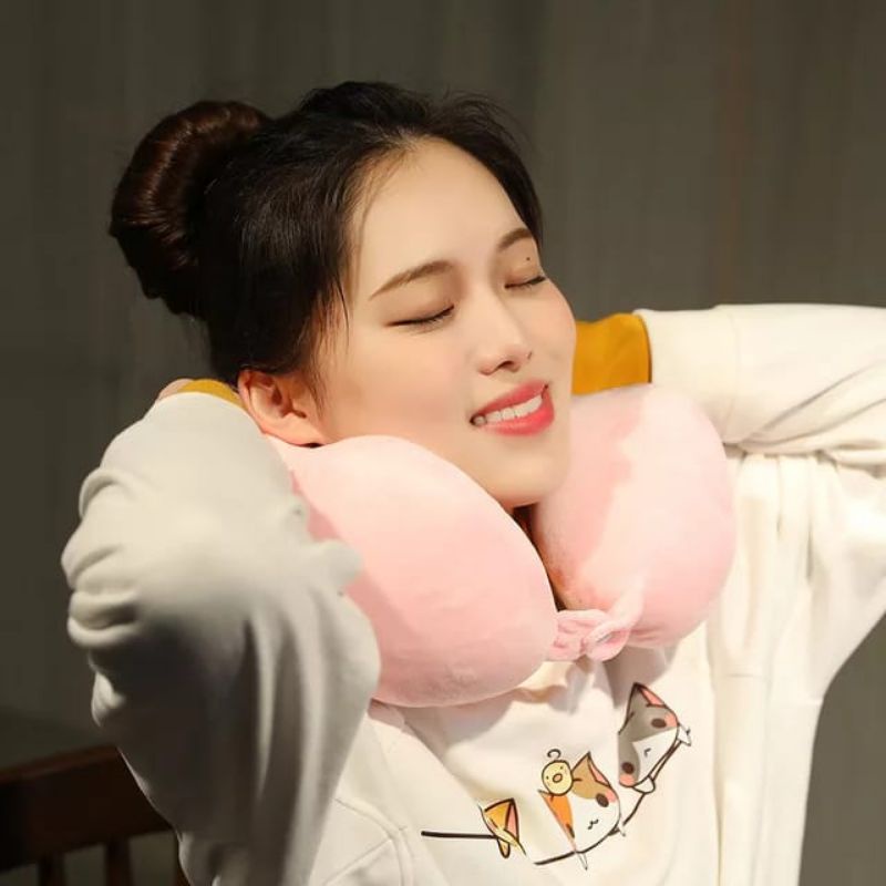 Bantal leher bantal leher lucu imut Berbentuk tidur siang bantal leher mewah lembut Ber SNI