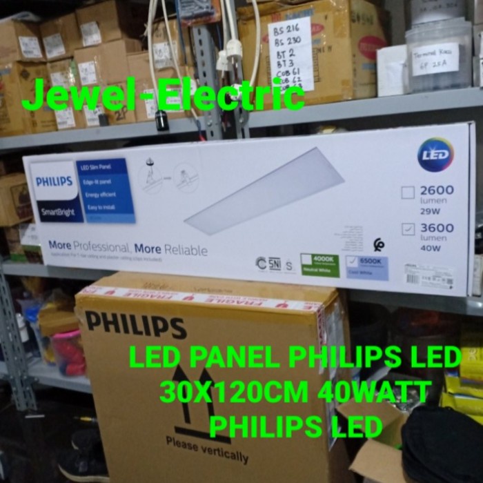 Lampu Dinding Philips Led Downlight 30X120Cm 40W/40W Panel Light Slim Inbow Philips