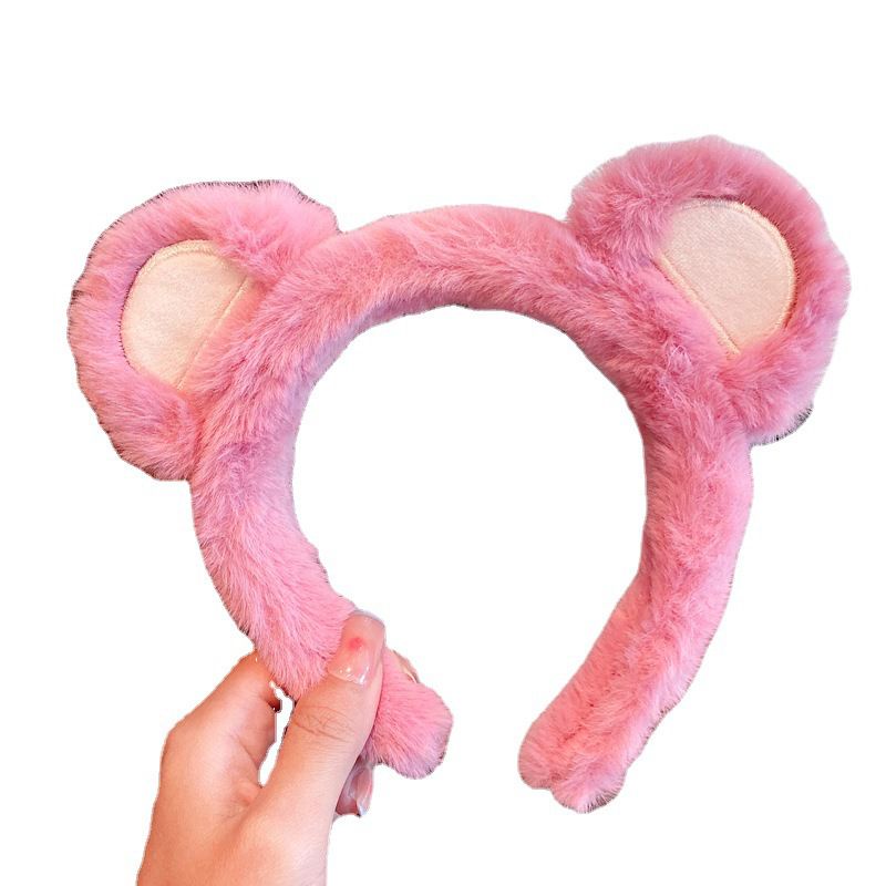 BD063 BANDO KARAKTER LOTSO/ BANDO BULU KEPALA BERUANG BANDO BERUANG FASHION KOREA LUCU