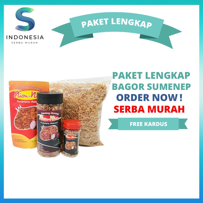 

Bawang Goreng Sumenep Paket Lengkap Bawang Goreng original, Mix Pedas