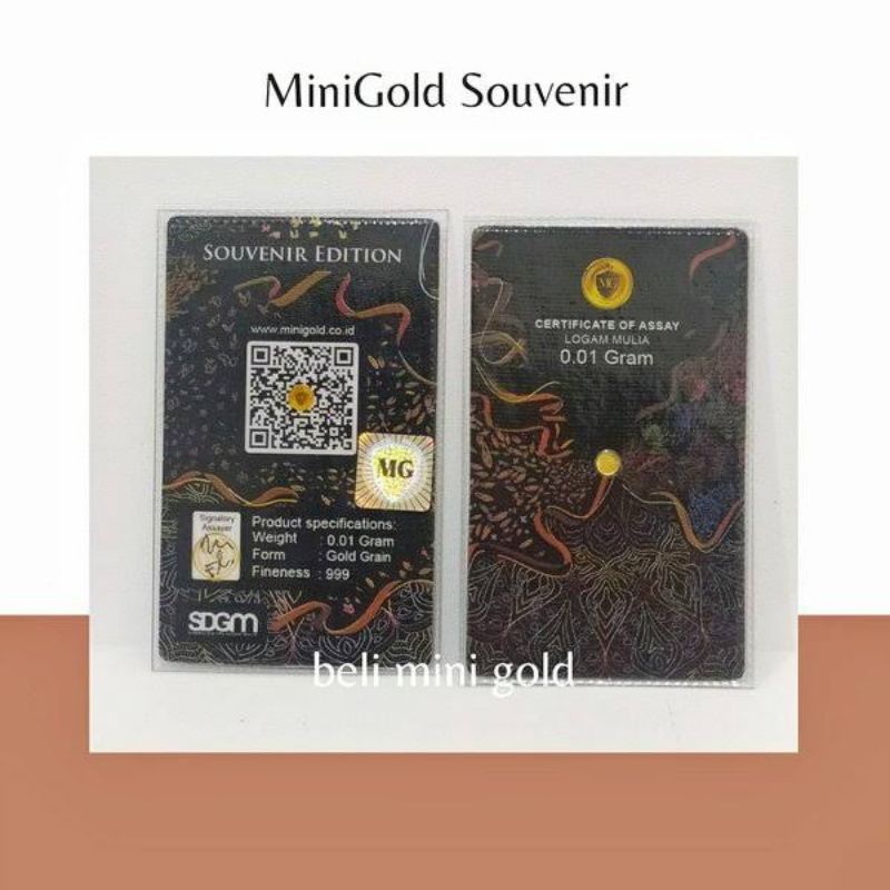 Jual Emas Minigold Gram K Souvenir Series Logam Mulia Original