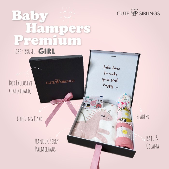 

(COD) Baby Hampers / Baby Gifts / Kado Bayi / Kado Lahiran - BRUSSEL - GIRL, Xtra Box