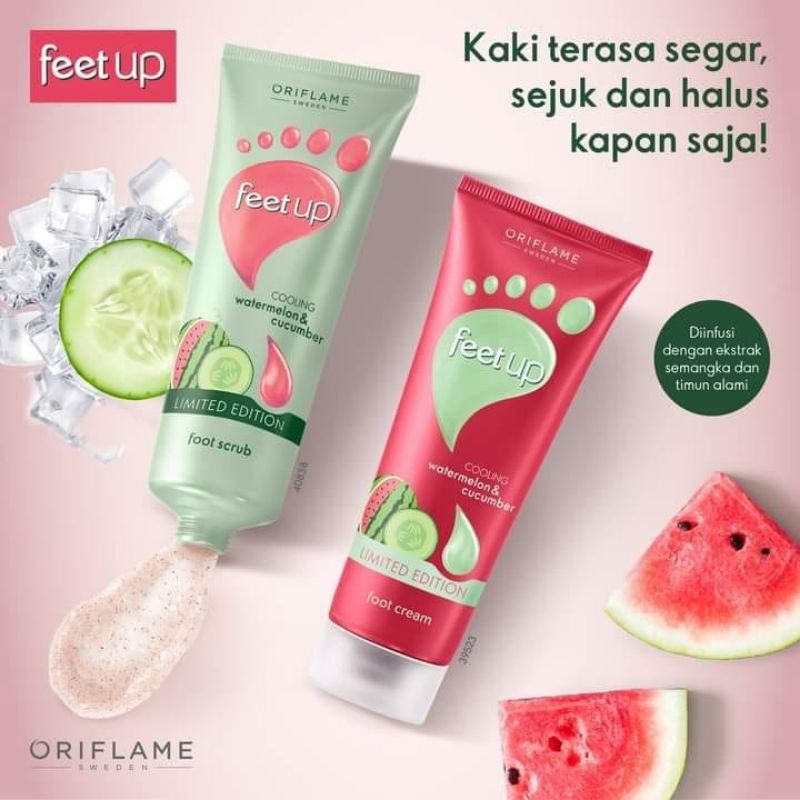 Feet Up Cooling Watermelon &amp; Cucumber foot scrub/Foot Cream