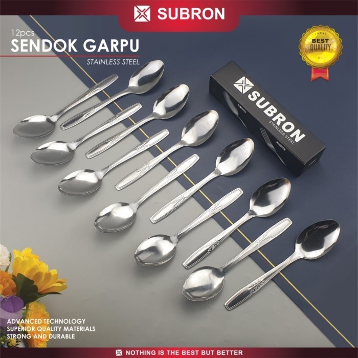 12pcs Sendok Garpu Makan 25gr - SUBRON