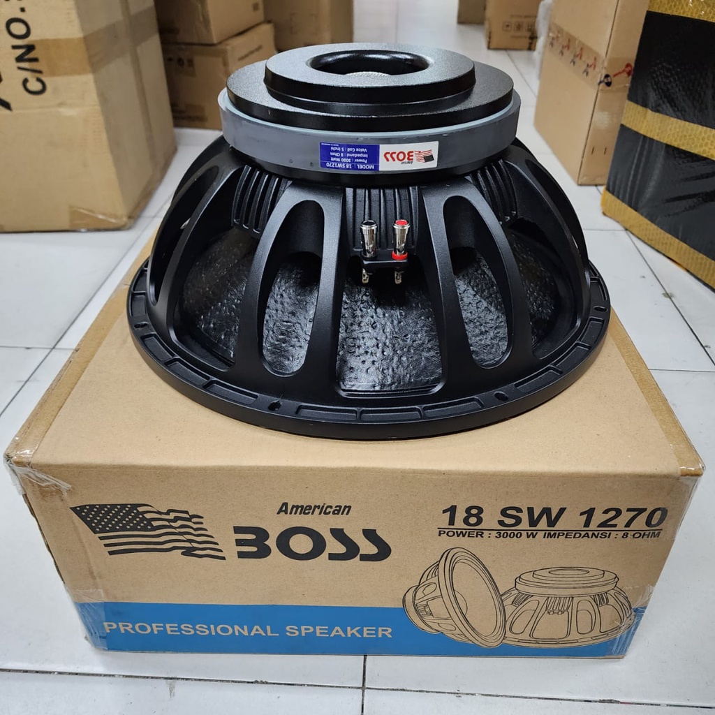 SPEAKER AMERICAN BOSS 18SW1270 KOMPONEN SPEAKER 18 INCH 18 SW 1270