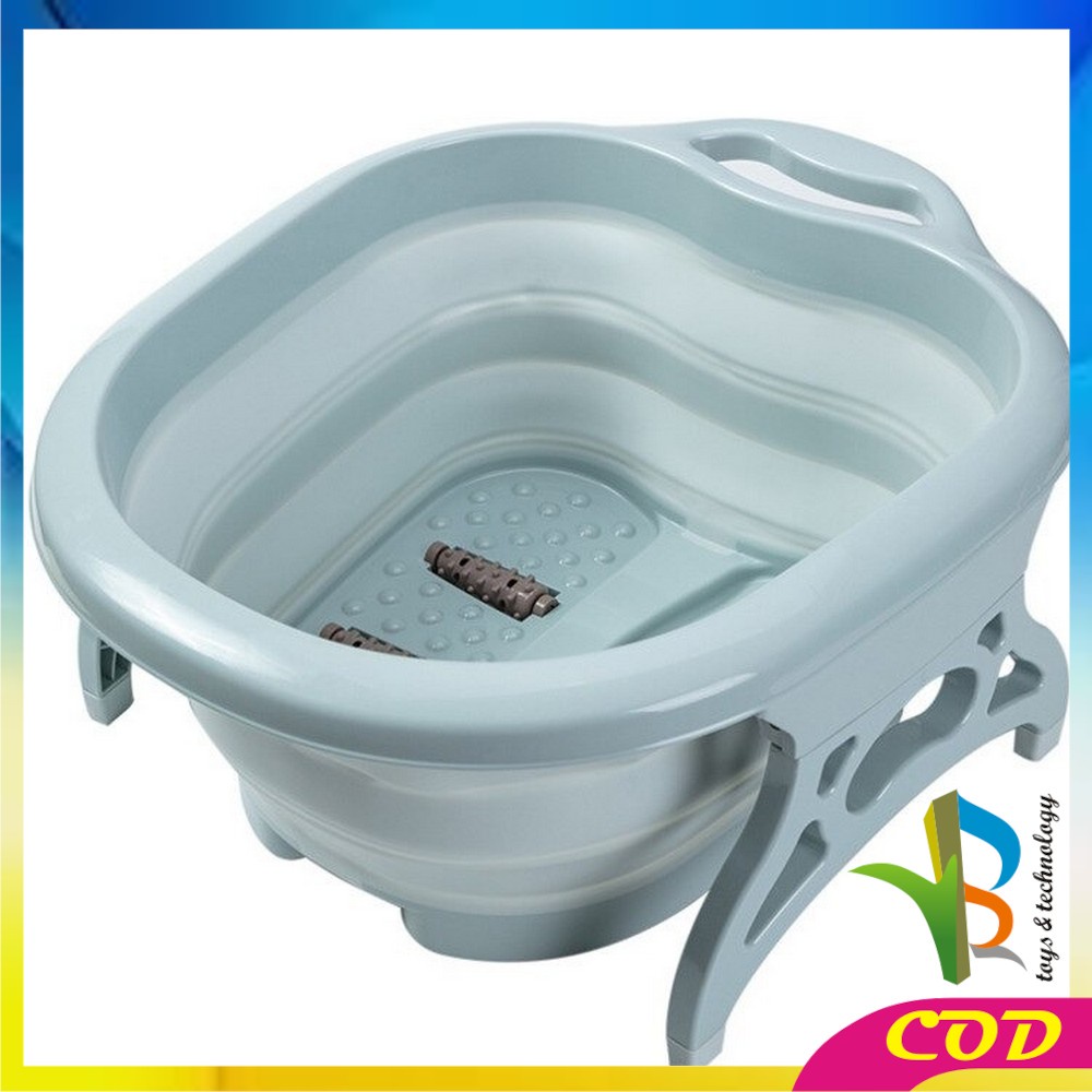 RB-C151 Baskom Lipat Rendam Pijat Kaki Refleksi Foldable Footbath Ember Cuci Kaki Spa Pedicure