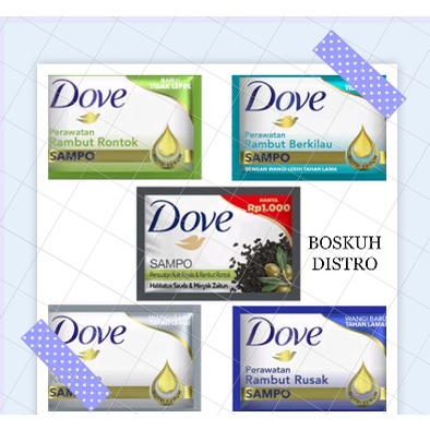 Shampoo Dove Sachet All Varian 9Ml