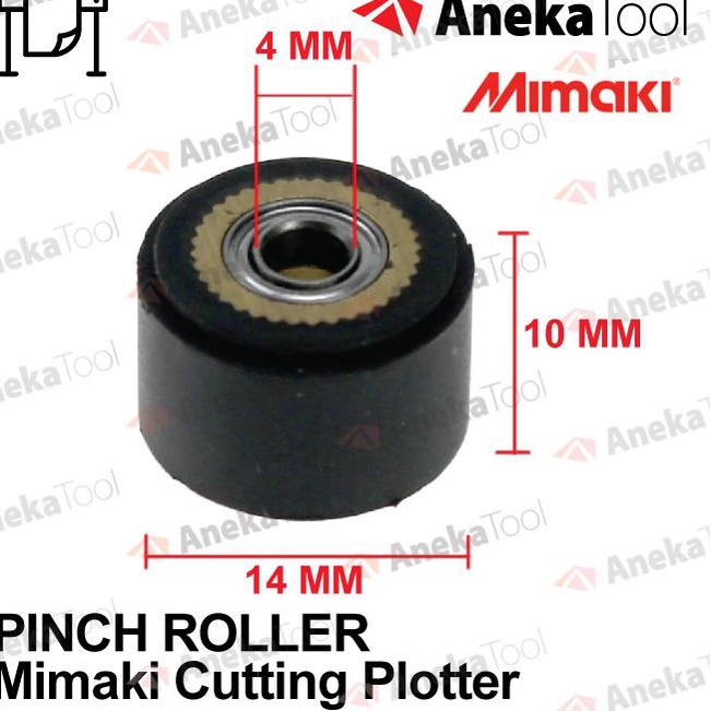 Pinch Roller Mimaki Vinyl Plotter Cutting Plotter