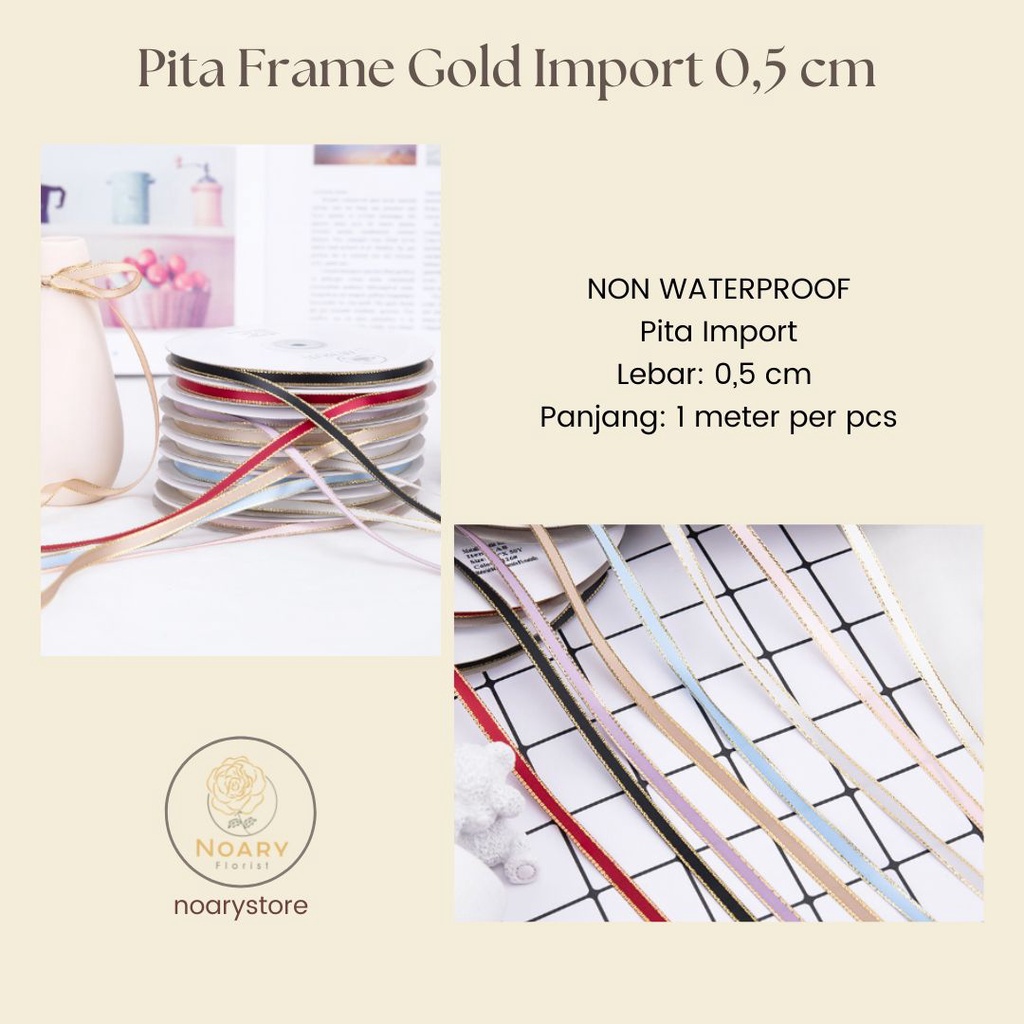 Pita Frame Gold Import 0.5Cm