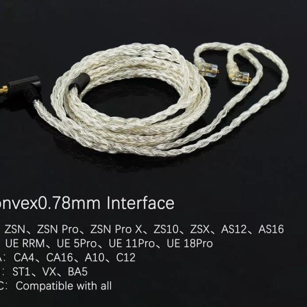 JCALLY JC16S With Mic KABEL UPGRADE for KZ ZSN Pro X KZ DQ6 KZ EDX Pro - Pin B /Dual Pin, No Promo