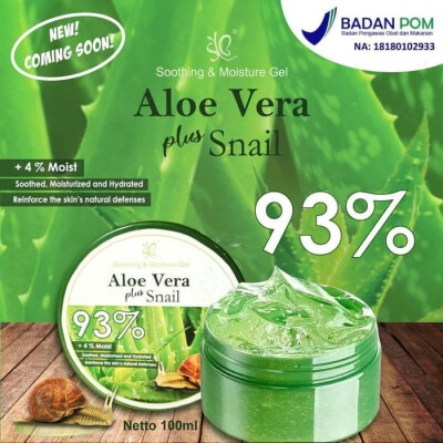 SYB ALOEVERA GEL BPOM SYB ALOEVERA SOOTHING GEL COLLAGEN VITAMIN 93%