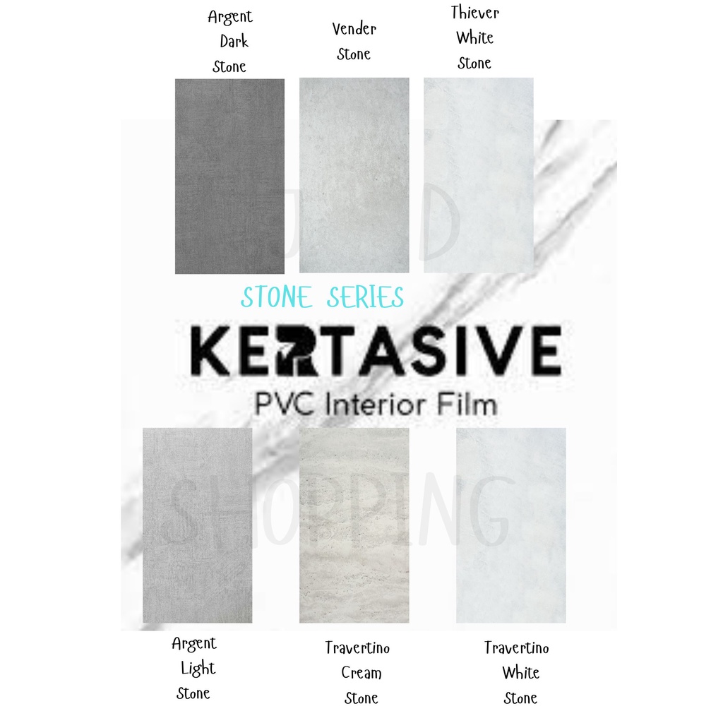 KERTASIVE PVC INTERIOR FILM - STONE SERIES (METERAN) (ROLL)