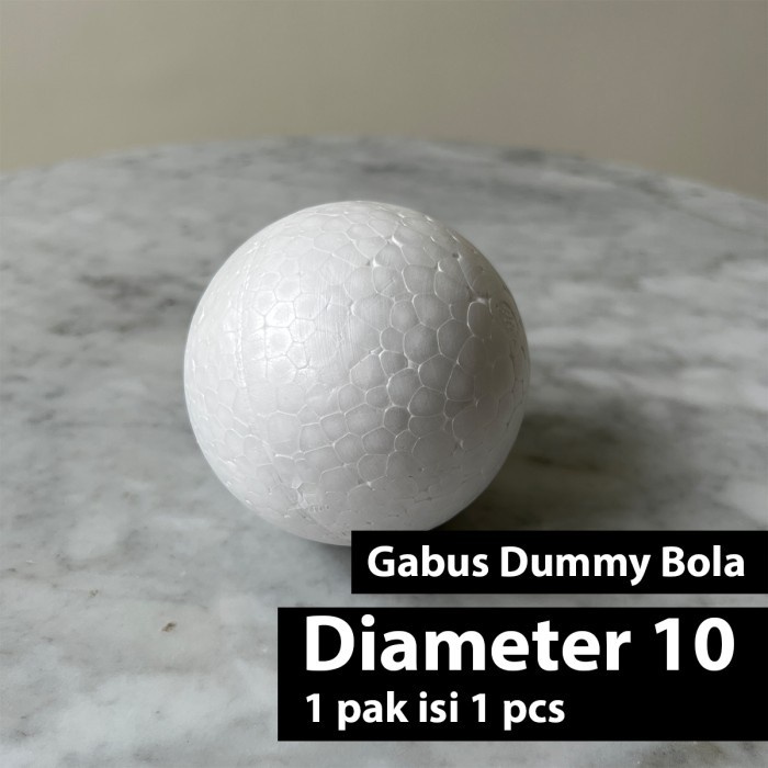 

Bola Gabus Sterofoam 10 cm (1pcs) / Styrofoam bulat / Dummy Ball